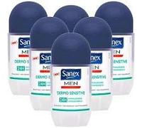 Sanex - Deodorante Roll-On da uomo, Dermo Sensitive 48H, 50 ml
