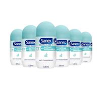 SANEX - Deodorante Roll-On - Derma Care+ Active Freshness - Lunga durata - Confezione da 6 x 53 ml