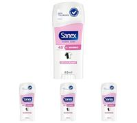 SANEX - Derma Care Invisible 48h Deodorante Stick 65ml - freschezza di lunga durata contro sudore e cattivi odori - rispetta la pelle- non contiene alcool* - protegge dalle macchie (Confezione da 4)
