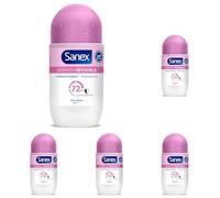 Sanex Dermo+ Invisibile Deodorante Antitraspirante Roll-On 72 ore 50 ml - Protezione efficace contro sudore e cattivi odori - dermatologicamente testato - contiene 0% alcool* - Protegge dalle macchie