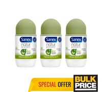 Sanex Natur Protect Fresh Efficacy Bamboo Roll-On Deodorante Difesa Odore 3-Pack