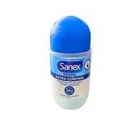 Sanex - 3 deodorante roll-on da donna "Dermo Extra Control", per pelli normali, 50 ml