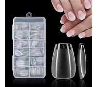 SanFangyue Per Unghie Corte Ovali, 12 misure 192Pcs - Trasparenti Estensioni Rapide per Unghie Finte a Copertura Totale per Saloni e Uso Domestico- Nail Tips
