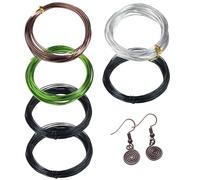 Sanfiyya Filo di Allenamento Bonsai in Alluminio, Filo in Alluminio a 6 Rotoli, 1, 0 mm/1, 5 mm/2, 0 Kit Bonsai Liscio e Flessibile per Tronco fine e Controllo del Ramo, Artigianato