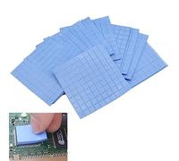 Sanfly 100 PCS/Set Pad Termico Gpu Gpu CPU di Raffreddamento a Battitura del Silicone Conduttivo Conduttivo Conduttore Terma Conduttivo 10 * 10 * 0,5 Mm per Dissipazione di Calore