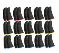 Sanfly 30pcs Mano Grip Binger Bill Sweat-Proof E Traspirante, Culle a Sfioro Touch Screen Senza Soluzione di continuità, Cuoti in Fibra Argento Touch Screen per Giochi Mobili