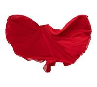 Sanfly Gonna Lunga in Garza a Strati 720 Gradi Gonna Lunga in Raso Elegante per Danza del Ventre Flamenca Costume Spagnolo