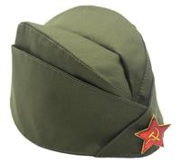 Sanfly Moda Seconda Guerra Mondiale CCCP URSS Esercito Militare Sovietico M81 Berretto Guarnigione con Distintivo Ricordo della Grande Guerra Patriottica della Russia