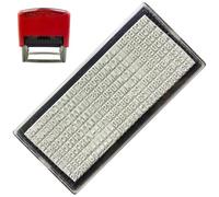 Sanfly Timbro Personalizzato 4 Mm Piastra con Lettere Digitali Nome Personalizzato Indirizzo Timbro di Gomma Accessorio per Forniture Artigianali Fai Te Scrapbooking