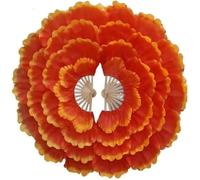Sanfly Ventaglio Ballo 2 Pezzi Ventaglio Cinese a Forma di Peonia Ventaglio Pieghevole Grande Ventaglio Sposa Fan Festival Regalo Prestazioni Fan Decorazioni per Casa