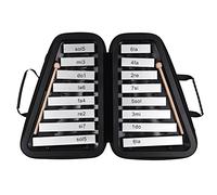 Sanfoelek 16 tasti Glockenspiel Piastra in alluminio xilofono 16 note strumento a percussione musicale educativo precoce con custodia mazze per bambini sviluppo musicale dei sensi