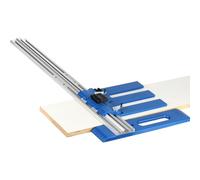 Sanfoelek Guida per sega circolare per la lavorazione del legno Guida di taglio Guida di taglio in lega di alluminio Ingegneria plastica multifunzionale sega circolare guida pista 0-65 cm Gamma di