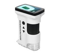 Sanfoelek - Micro portatile portatile per bambini, 6 x ~ 80x, HD, micros cattura video e foto, micro schermo digitale da 2,7 pollici, con luci bianche e UV, scienze educative per bambini