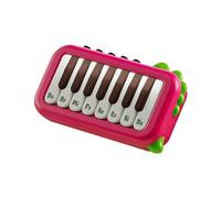 Sanfoelek - Mini pianoforte elettronico tascabile a 15 tasti, con un clic tra 3 diverse tonalità, tasti illuminati, interessante strumento musicale portatile per viaggi, casa, campeggio all'aperto