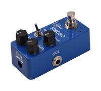 Sanfoelek ZORY - Pedale analogico per effetti coro, profondità, frequenza, livello, profondo, controllo versatile DC 9 V 6,35 mm, interfaccia ingresso/uscita, in lega di alluminio, per chitarra