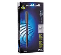 Sanford Uniball Onyx roller stick Pen, 0.7 mm, fine, Black Ink, Dozen (60143)