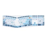 Sanfulin Cover in silicone per tastiera Logitech Ergo K860 Wireless Ergonomica Layout US Layout, Logitech K860 Accessori, Fiori Grigio Blu