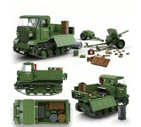 SANFUNET Blocchi di costruzione per carri armati militari per STZ-5, 773 pezzi Kit di costruzione per carri armati militari pesanti della seconda guerra mondiale