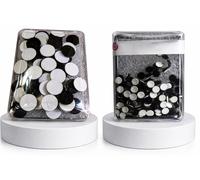 SANGAM Nero Bindi Indiano Etnico Bindi 6 Pacchetti Tatuaggi Adesivo Tikka Bollywood Party Mix Taglia Fronte Viso Gemma Adesivo Rotondo Bindi Dots Moda Donna Gioielli Regalo