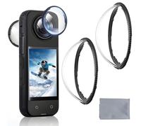 Sangcca X4 Protezione Dell'obiettivo Compatibile con Insta360 X4 Protezioni Lenti Standard, Fotocamera Antigraffio Rivestimento Ottico Alta trasparenza Lens Antigraffio Protezioni