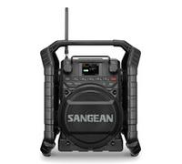 Sangean U-4X DAB+/FM-RDS/Bluetooth/AUX/TWS/USB Ultra Rugged Radio da cantiere - DAB+, FM - Nero