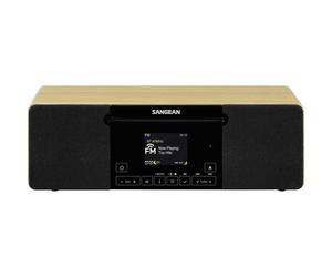 Sangean Radio CD AM, FM, FM AUX, Bluetooth, CD, MP3, AM, FM incl. telecomando,