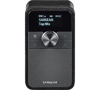 SANGEAN Radio portatile DAB+ DDR-8 con Bluetooth 5.2, display OLED girevole | Radio DAB+/UKW-RDS/Bluetooth con alloggiamento in legno