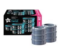 SANGENIC - Ricarica 6 pezzi Contenitore Pannolini Twist&Click - Unico