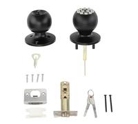 Sangeponiang Knob Knob Blocco della tastiera durevole durevole multifunzionale da 35-55 mm Blocco di ingresso elettronico a sfera rotonda per Office di condominio (Nero)