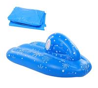 Sangeponiang, Macchina da Sci per Bambini, per Snowboard Gonfiabile, Giocattolo per Zattera con Tubing da Neve per Bambini, Design Durevole, Uso Portatile, Materiale Sicuro,