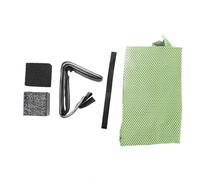 Sangeponiang Per il pickleball, per gomma, elastico detergente per racchetta per pickleball in gomma con fascia sudore, per rimuovere la macchia di terra a sfera