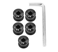 Sangeponiang Vite di corona per biciclette, doppia velocità a doppia tripla, bullone ruota a catena per biciclette, set da 5 pezzi, materiale in acciaio durevole, facile (7 mm)