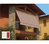 Tenda Da Sole a Caduta 2,5X2,5 MT da Balcone completa di mantovana + Asta + Kit
