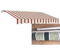 TENDA DA SOLE A CADUTA cm.250 x H.250 - verde/bianco SANGIORGIO