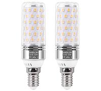SanGlory 2 Pezzi Lampadina LED E14 Luce Calda, 12W Equivalenti a 100W, 1350LM, 2700K Bianca Calda, Angolo 360°, E14 Lampadine LED di Mais per l'illuminazione Interna, Non Dimmerabile