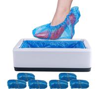 SANGOGO Copriscarpe e Getta Antiscivolo per Copriscarpe, Dispenser Automatico con 100 Copriscarpe in plastica per Interni, casa, Ufficio, supermercato