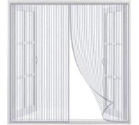 SANGOGO Tenda Zanzariera Magnetica Finestra, Tenda zanzariera per Porta, Autoadesiva Traspirante, Maglia Magnetico, for La Maggior Parte delle finestre (Bianco, 80x150)