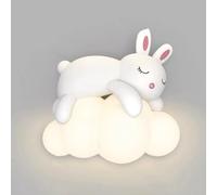 SANGPAO Applique da Parete di Lusso Moderno e Leggero per Camera da Letto Lampada da Parete a Nuvola a LED dimmerabile con Paralume Bianco Latte Lampada da Parete a Forma di Animale Simpatico Cartone