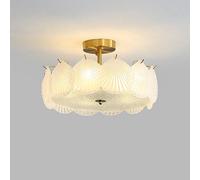 SANGPAO Decorazione moderna della casa Ragazze Camera da letto Lampadario Plafoniera Boho Conchiglia di mare Vetro Rotondo Sala da pranzo Plafoniere sopra il tavolo Grande vicino alla plafoniera per c