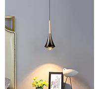 SANGPAO Decorazioni per la casa Lampade a sospensione a LED Lampada a sospensione a tubo lungo cono Lampada da cucina Lampada a sospensione in oro nero Barra luminosa di metà secolo Mini lampadario li