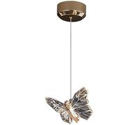 SANGPAO Lampadario a Farfalla Decorazione Nordica per Camera da Letto per Ragazze Lampada a Sospensione a LED da 4W Lampada a Sospensione Singola Lampadari in Cristallo Imitazione Acrilico per Corrido