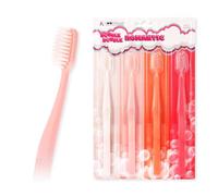 SANGSI Spazzolino da denti con setole goffrate, spazzolini morbidi per adulti, per la cura sensibile dei denti e delle gengive, perfetto da viaggio, confezione da 4