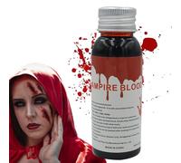 Sangue da palcoscenico, sangue artificiale, 100 ml, trucco per Halloween, Fake Liquid Blood - Spruzzatore di sangue artificiale, per vestiti, sposa zombie, vampiro