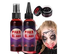 Sangue da vampiro, sangue da palcoscenico | 160 ml spray per il trucco di Halloween, per palcoscenico, schizzi di sangue artificiale, effetto speciale, trucco per zombie, vampiro e spaventoso
