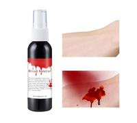 Sangue di Halloween, trucco con sangue finto | Sangue finto di Halloween lavabile da 60 ml - Oggetti di scena per feste, sangue da palcoscenico per il trucco di Halloween, schizzi di sangue finto per