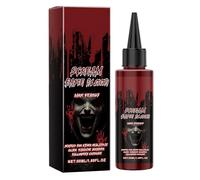 Sangue Di Vampiro - Kit Per Il Trucco Con Sangue Finto Di Halloween Da 50 Ml | Vernice Per Il Corpo Bloods Drops | Finto Simulato Vampiro Lavabile Che Gocciola Per Feste A Tema Clownhorror In C