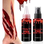 Sangue Di Vampiro - Trucco Halloween Cosplay Kit Spray Sangue da Vampiro - Body Paint Realistic per Adulti Donne Uomini Travestimenti Scherzi Scuola Teatro Case Stregate Escape Room Zombie