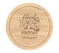 Sangue E Lacrime Di My Nemici Tè Rotondo Tagliare Formaggio Tavola Funny Scherzo