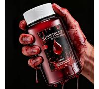 Sangue Finto 250 ml , Halloween Fake Blood Kit, Halloween Trucchi Viso Lavabile, Trucco Utilizzato per il Trucchi Halloween, Zombie, Vampiro, Cosplay, Trucco da Clown Teatrale