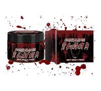 Sangue finto di Halloween, trucco realistico , stile vampiro